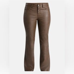 No Boundaries Women’s Faux Leather Pants Brown Size 12